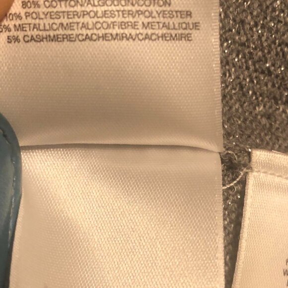 NWT ANNE KLEIN Sparkling  Heather Grey Open Jacket-XS - Picture 11 of 11